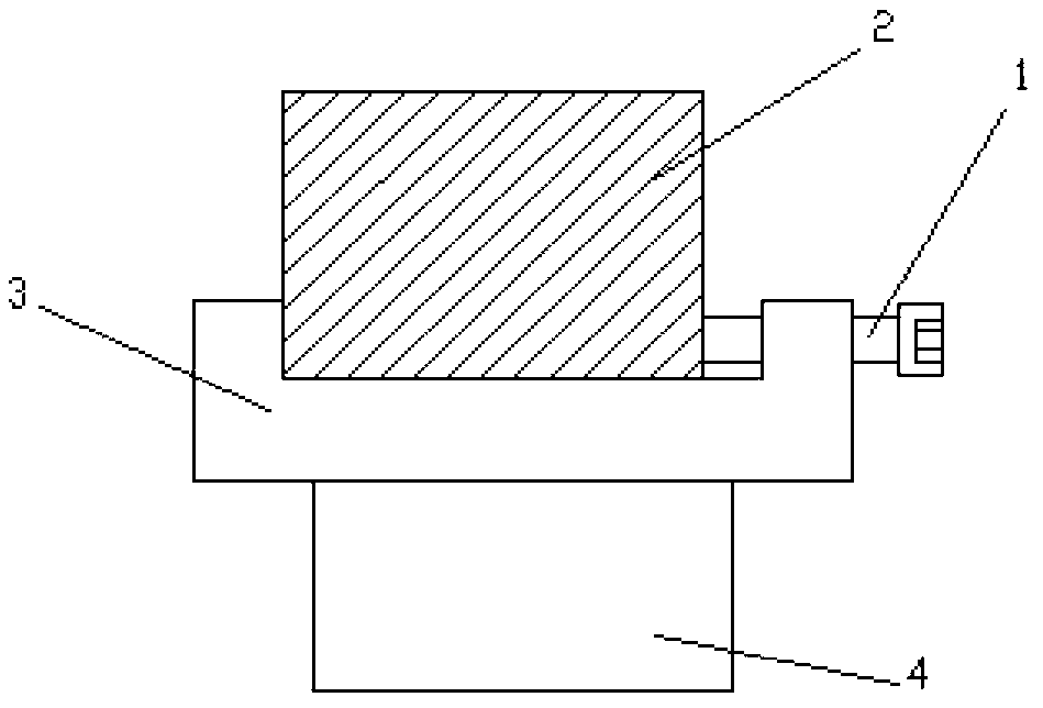 General T-shaped fixture used for die electrode machining