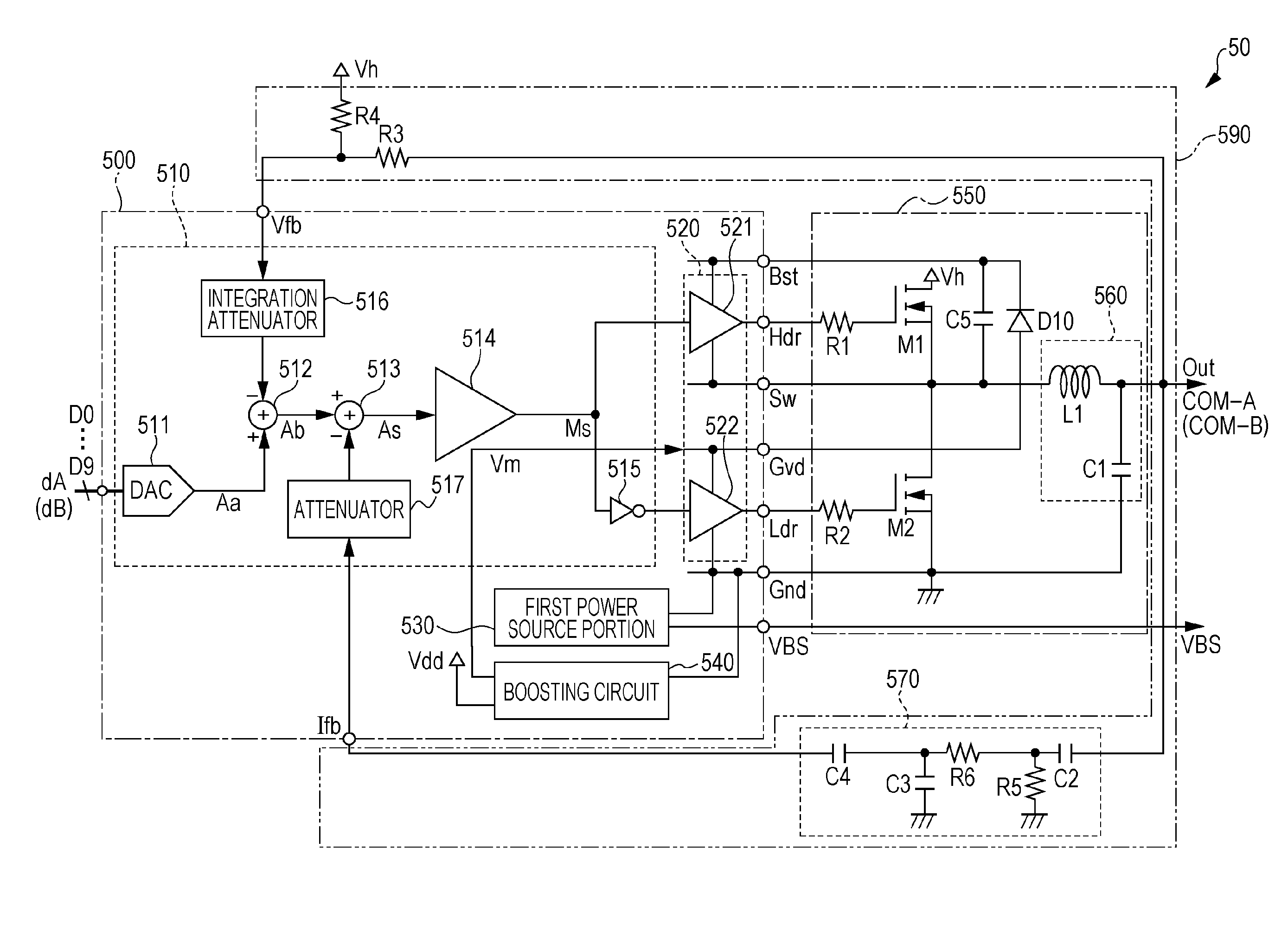 Liquid discharging apparatus, head unit, capacitive load driving circuit, and integrated circuit device for capacitive load driving