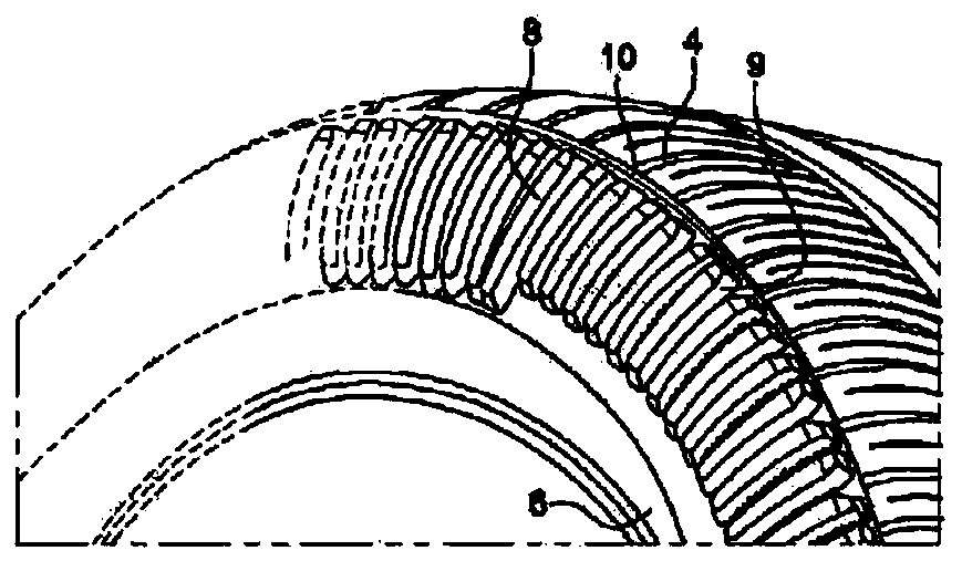 Pneumatic tires comprising a radial or bias ply carcass having cords of large diameter