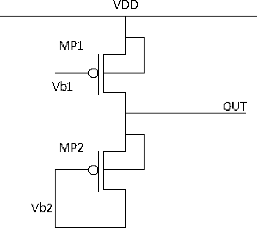 Threshold voltage degradation measuring circuit