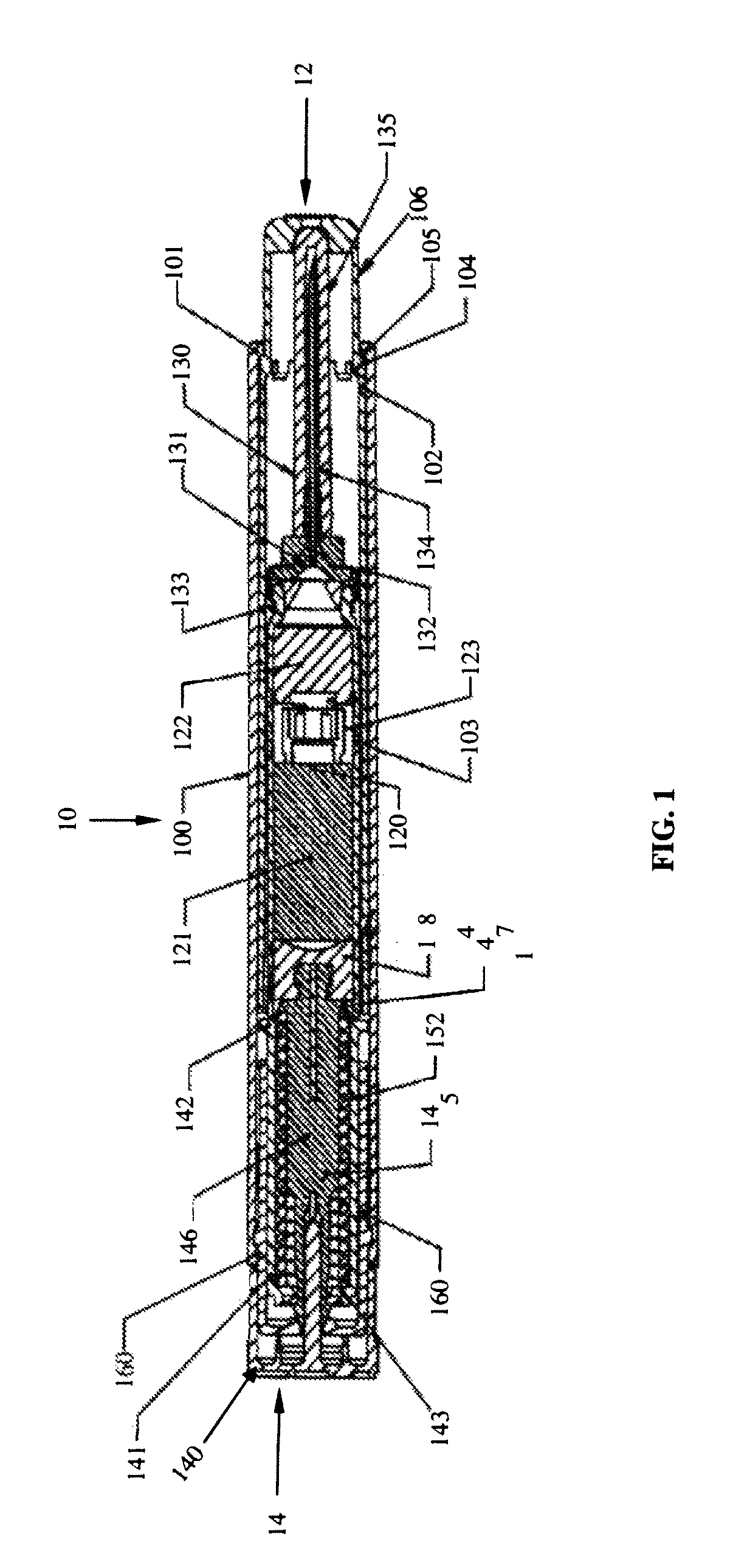 Vortex feature for drug delivery system