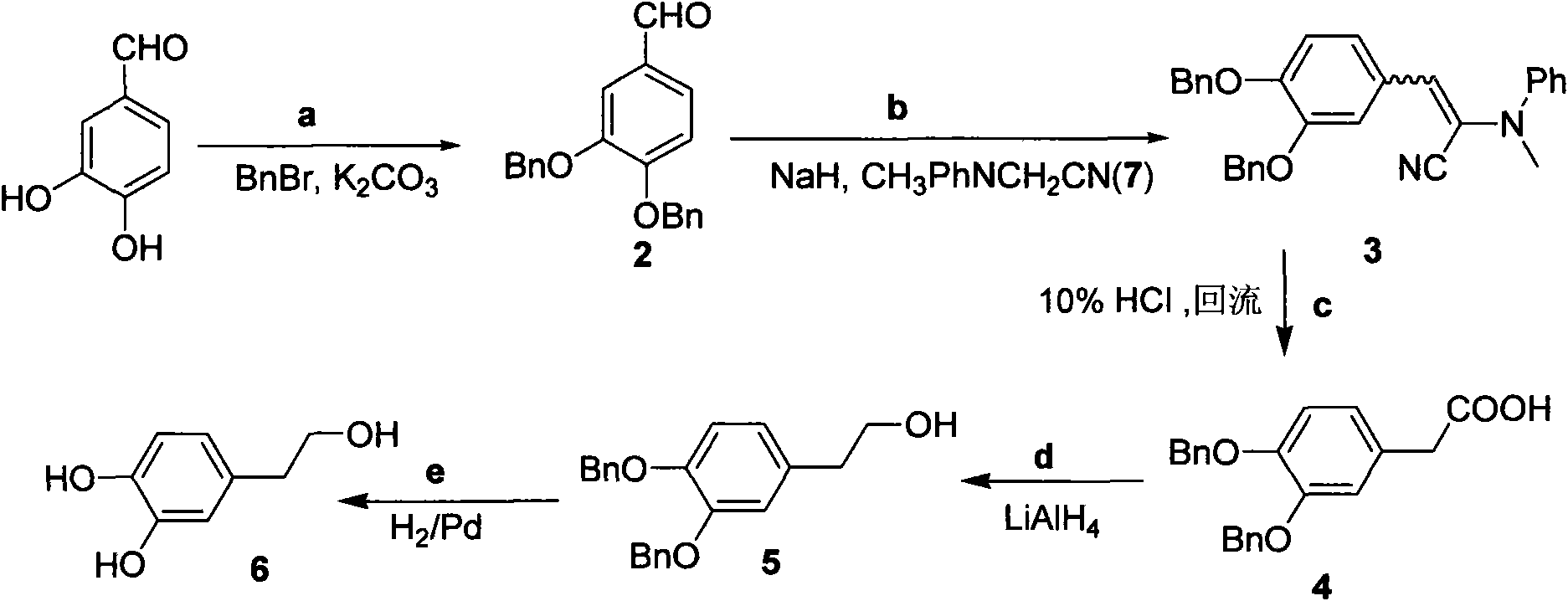 Method for preparing hydroxytyrosol