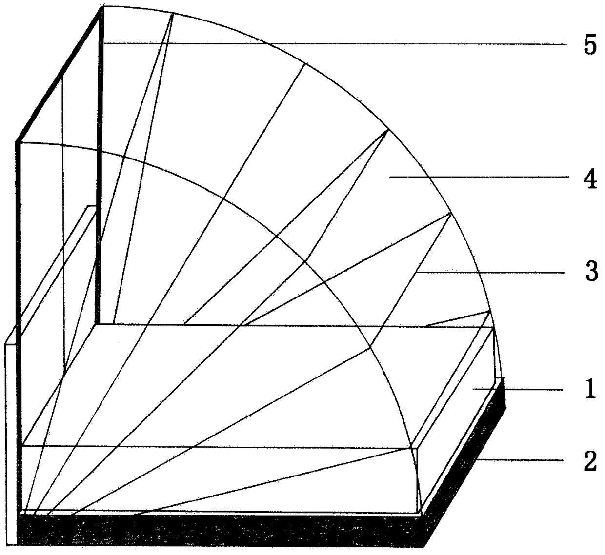 Floor-type invisible mosquito net