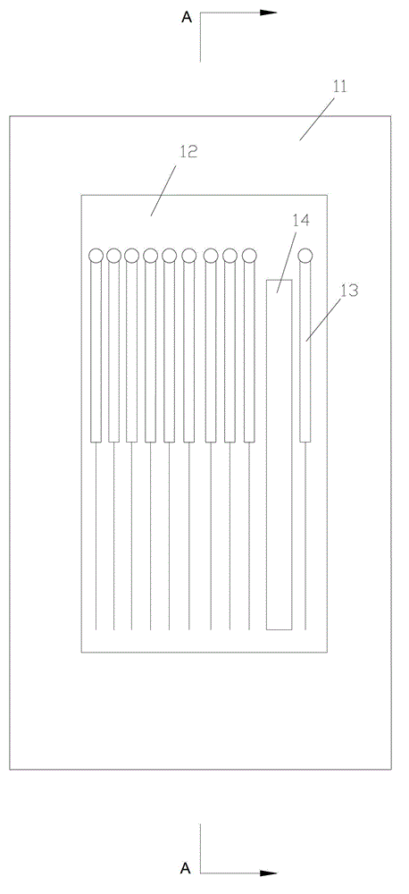 Acupuncture needle packaging body