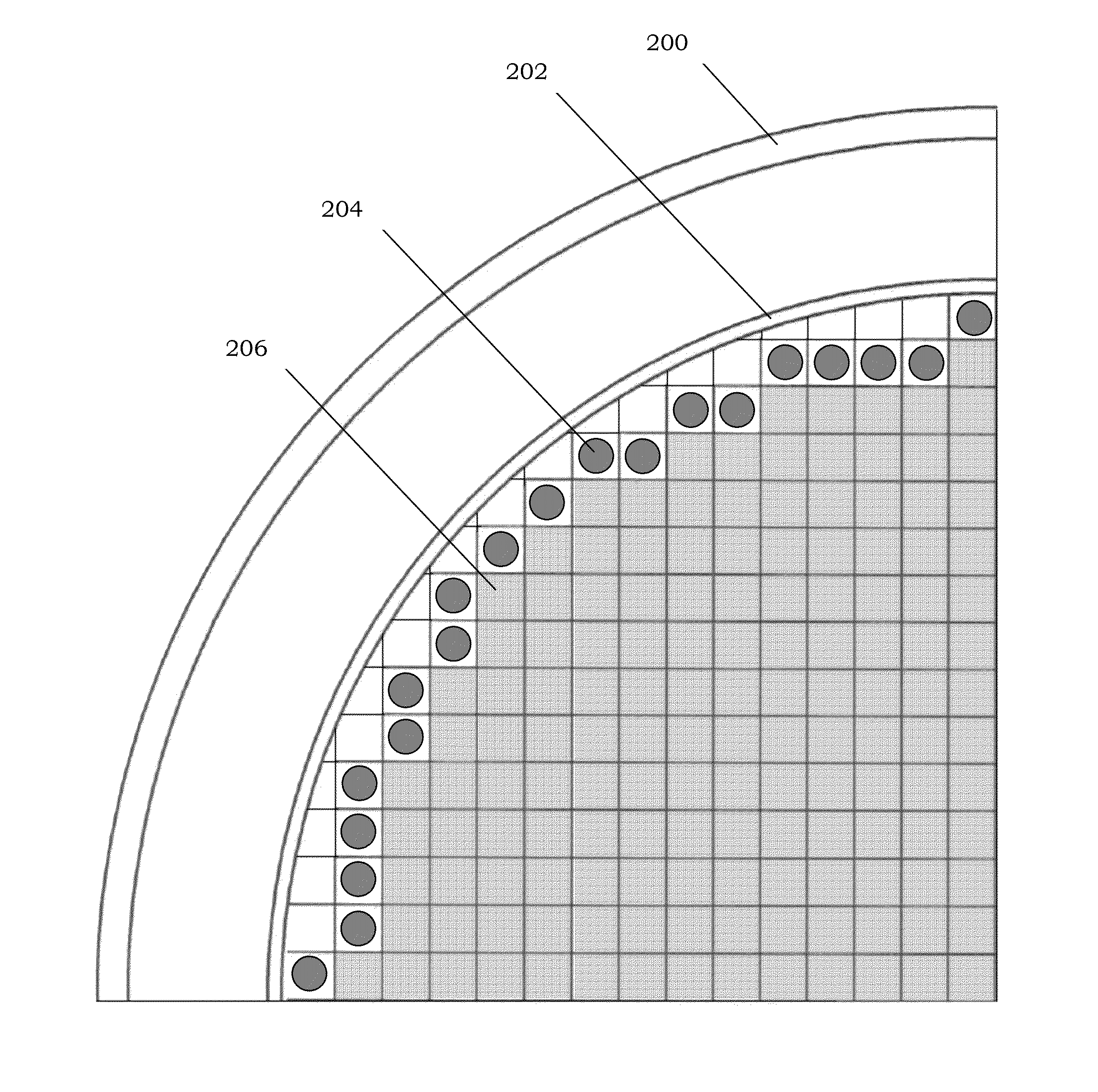 Fast flux shield and method of reducing fast neutron fluence at a core shroud of a boiling water reactor using the same