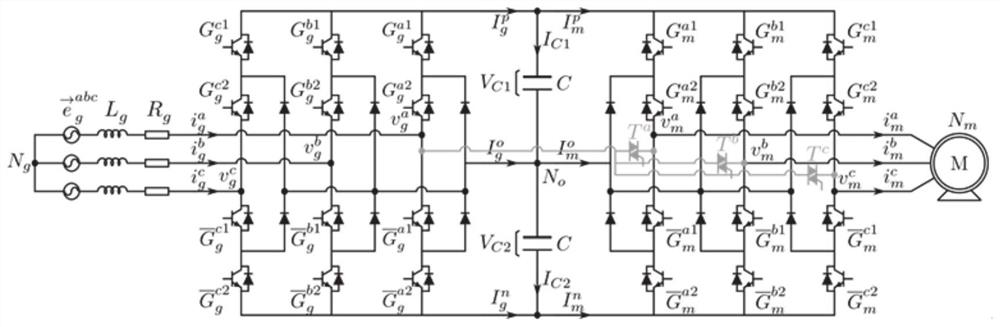 High-power four-quadrant converter fault-tolerant control method based on predictive control