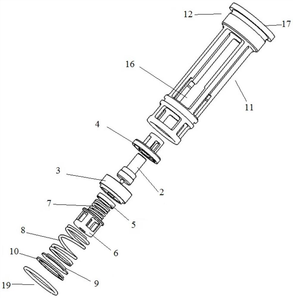 Temperature sensing type integrated thermostat device used in engine oil module