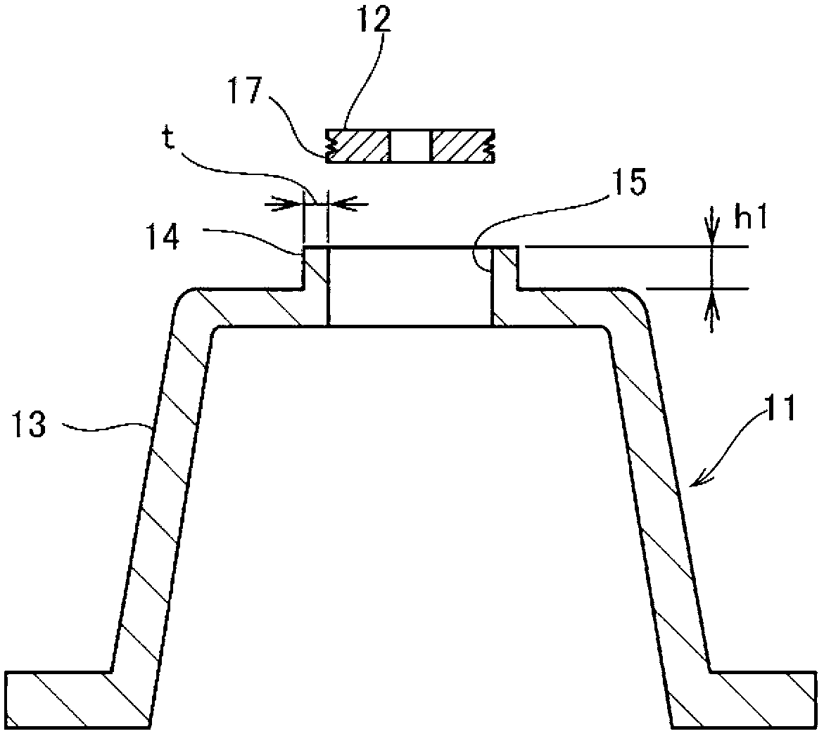 Metal component coupling structure and device
