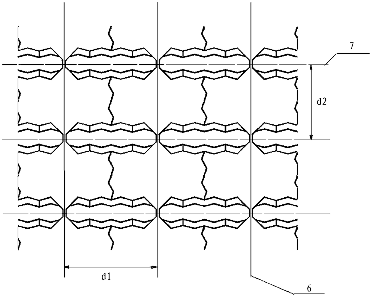 An initial unit forming an electrode pattern of a mutual capacitance touch screen