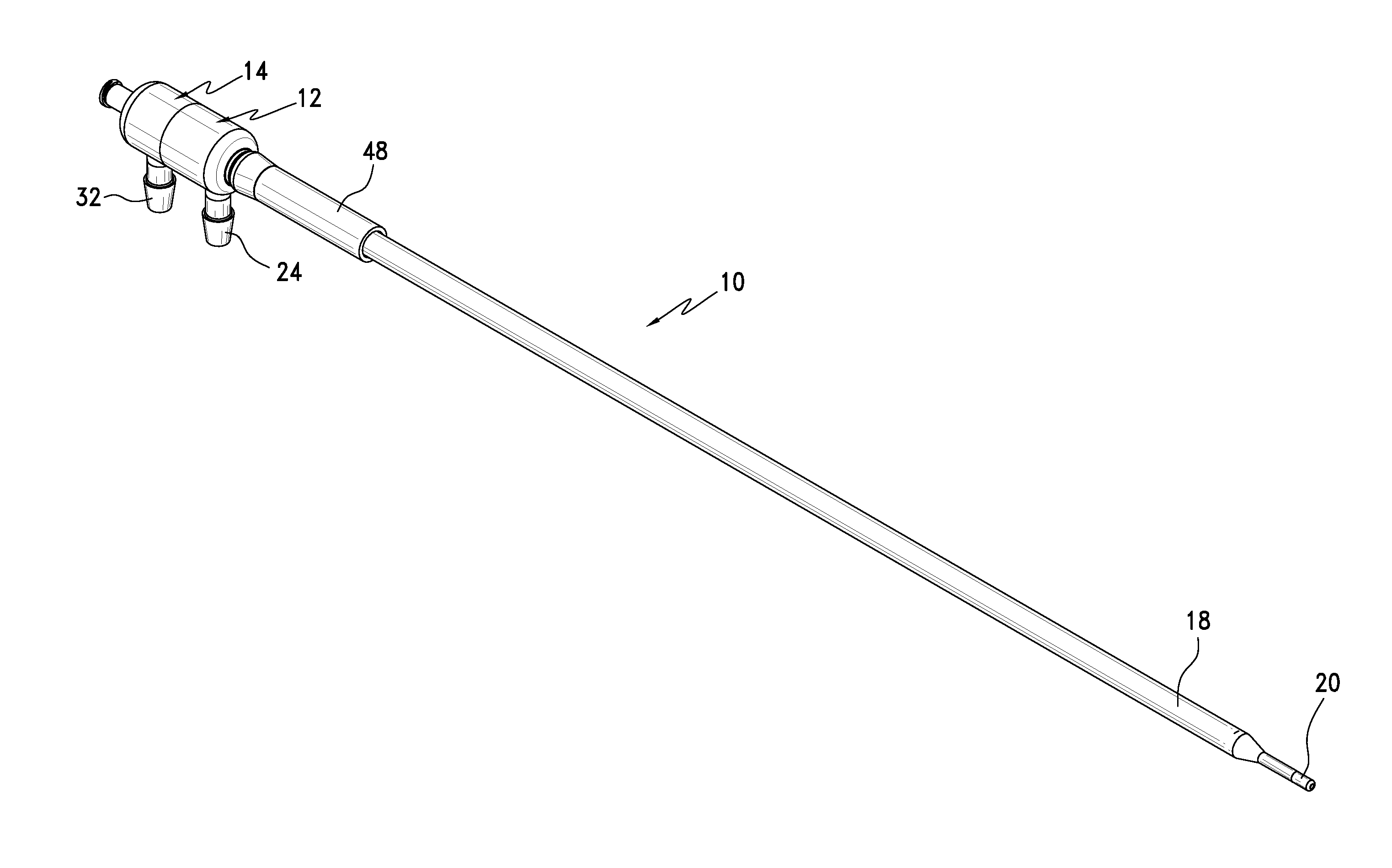 Heat exchange catheter with multi-lumen tube having a fluid return passageway