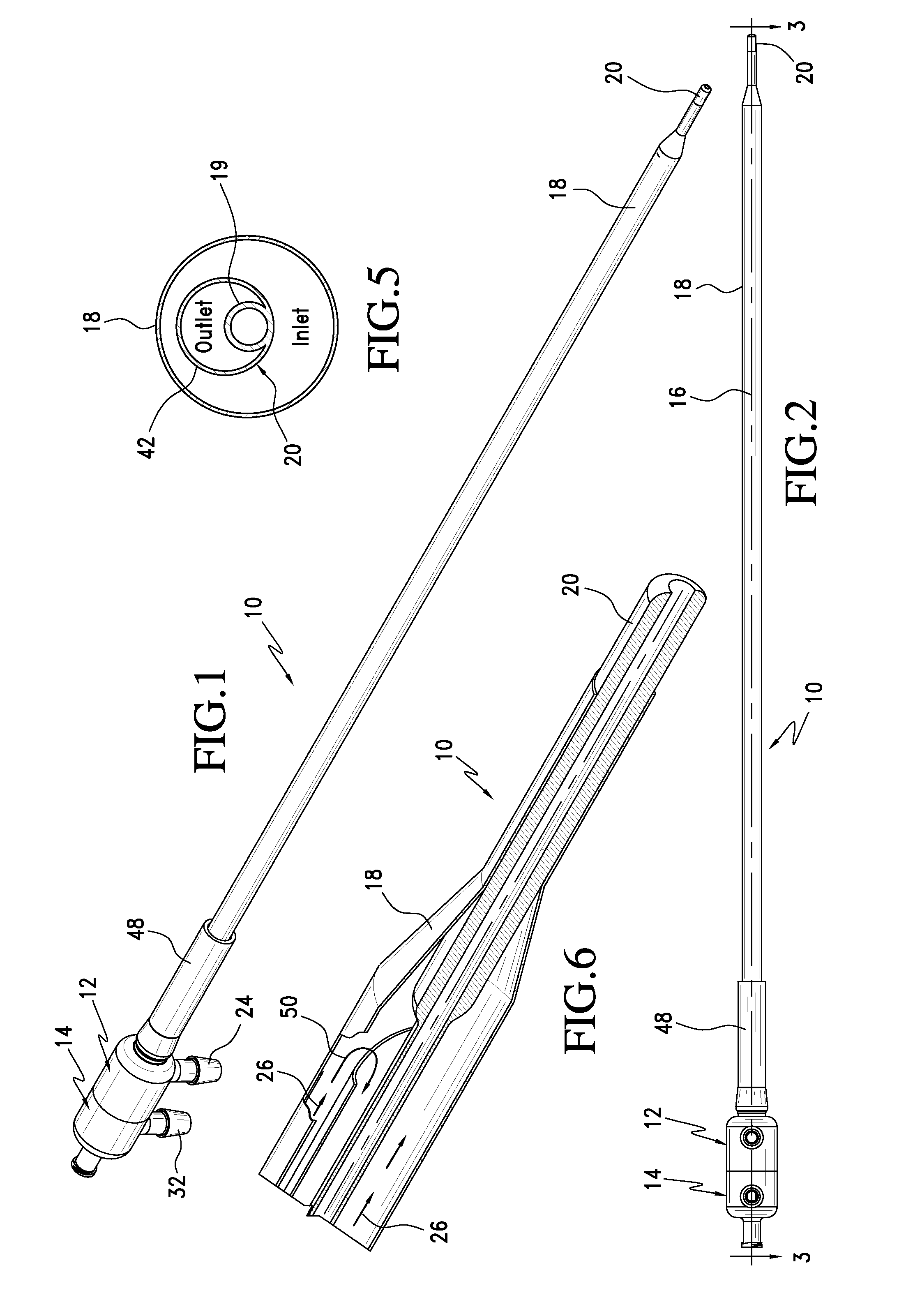 Heat exchange catheter with multi-lumen tube having a fluid return passageway