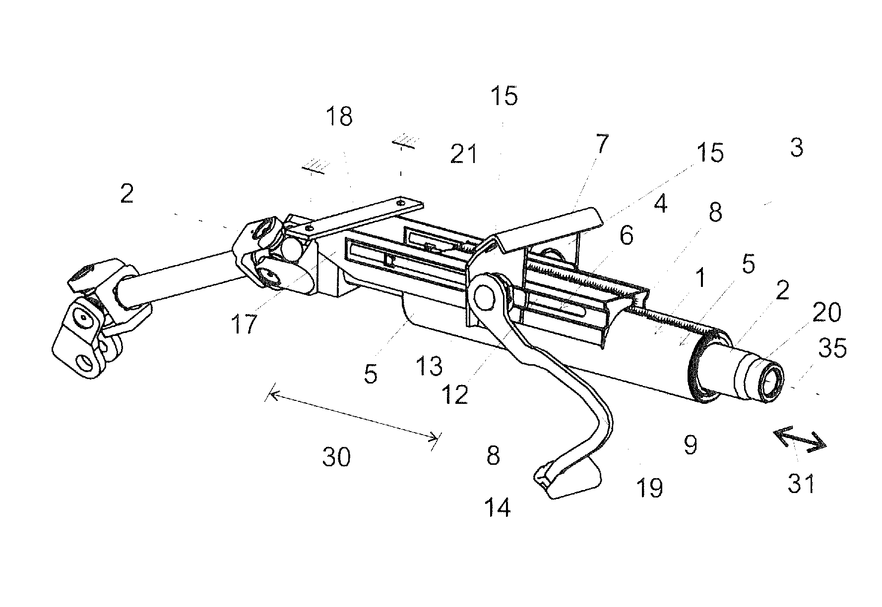 Steering shaft bearing unit for rotatably mounting a steering shaft