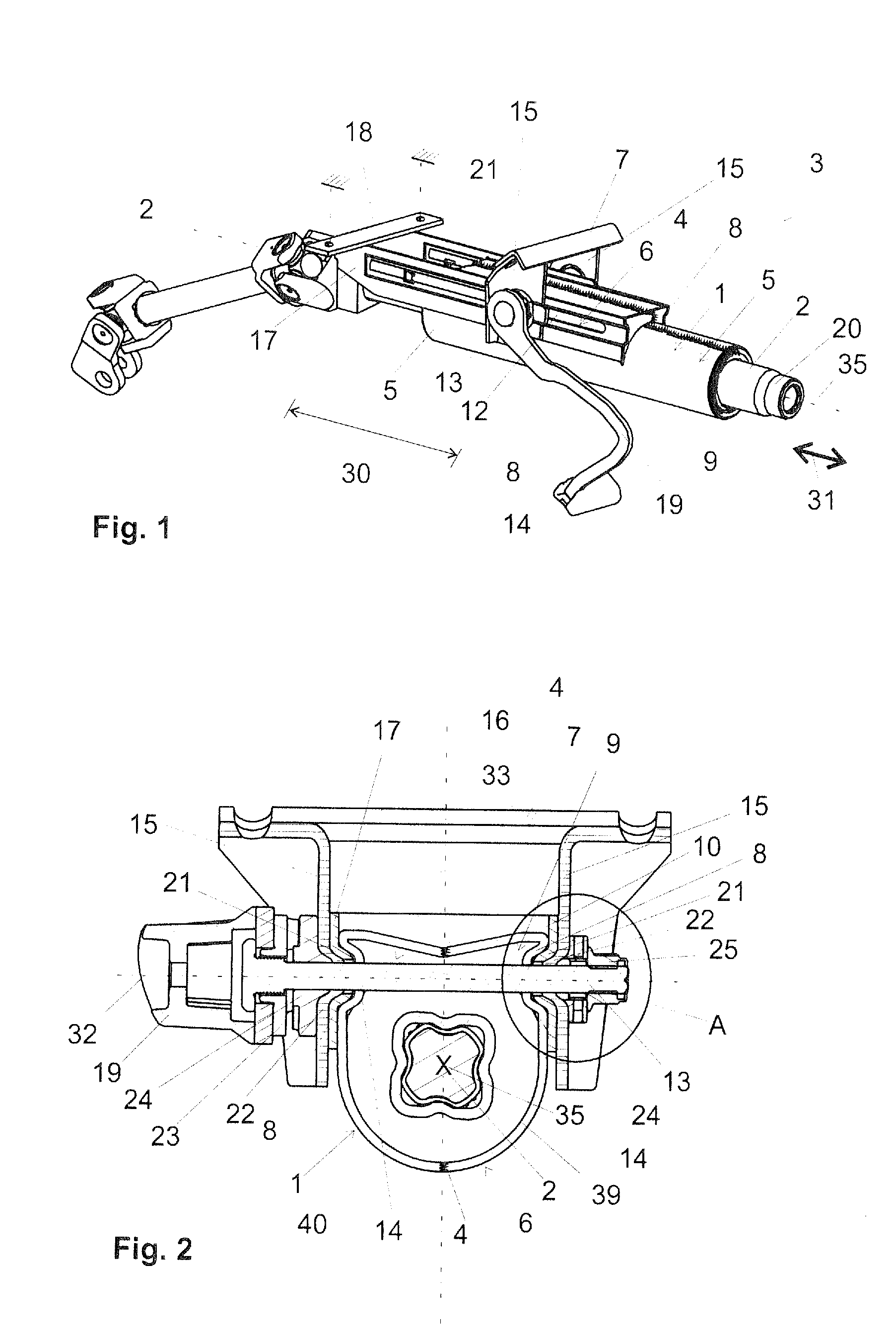 Steering shaft bearing unit for rotatably mounting a steering shaft