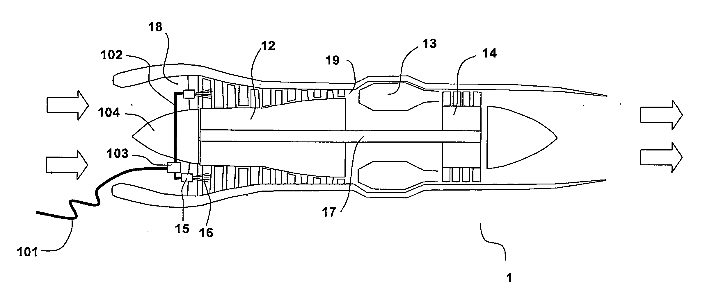 Method and apparatus for cleaning a turbofan gas turbine engine