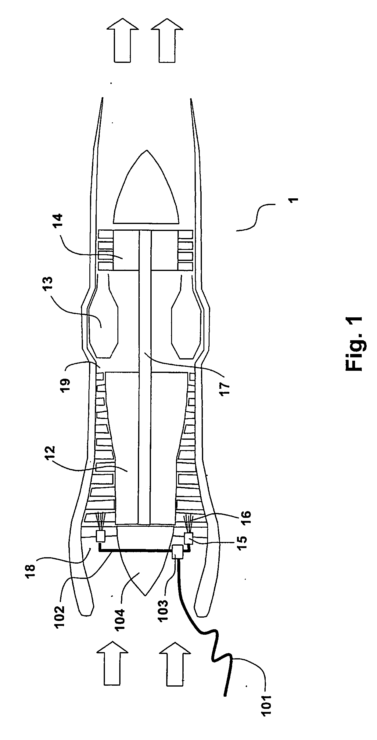 Method and apparatus for cleaning a turbofan gas turbine engine