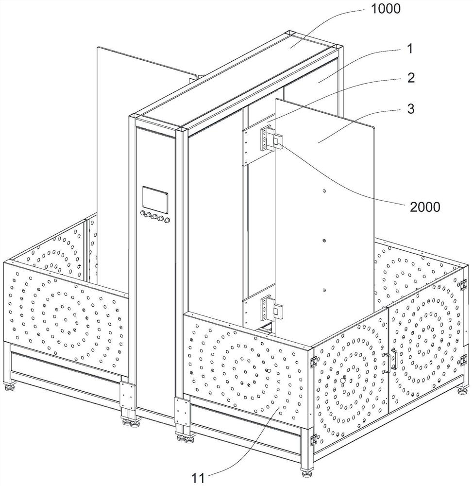 Glass hinge testing equipment