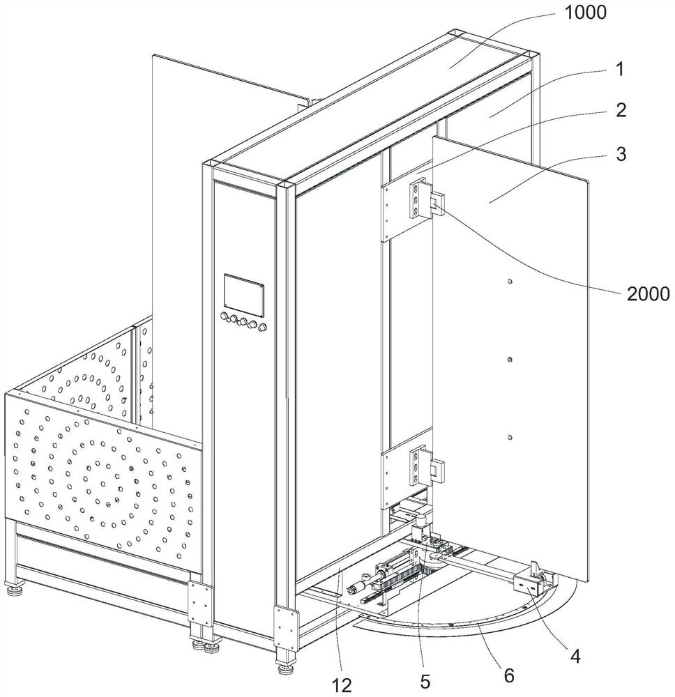 Glass hinge testing equipment