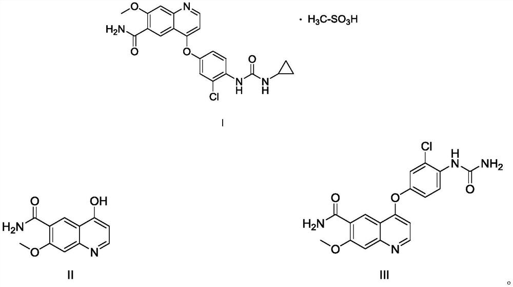 The preparation method of amorphous quinoline carboxamide derivative