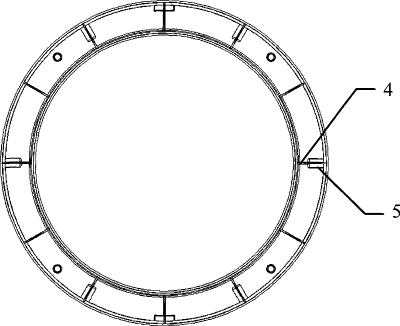 Balance ring for inner barrel of wave wheel washing machine