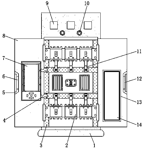 Power distribution cabinet with induction lighting