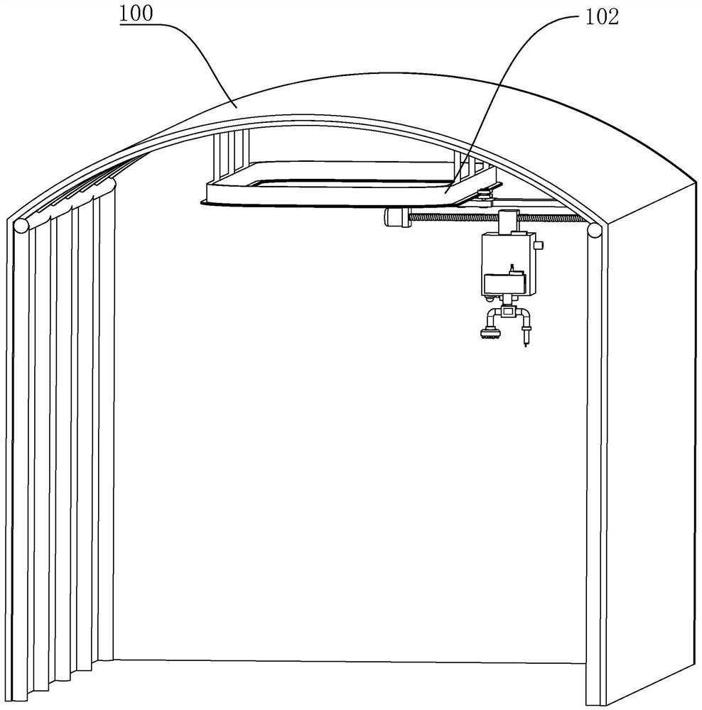 Watering device for flower greenhouse