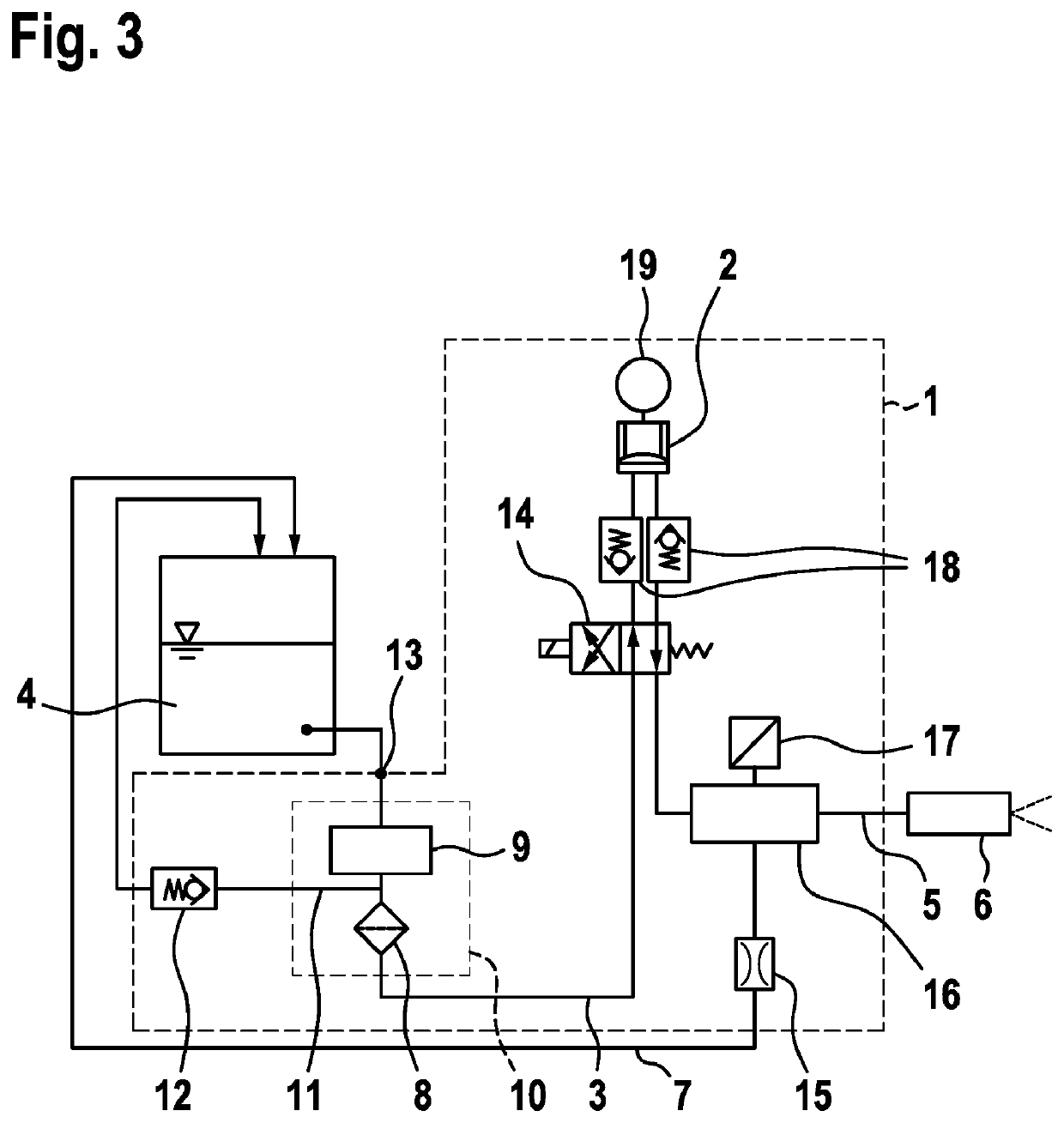 Delivery module for a metering system for metering a reducing agent into the exhaust gas section of a motor vehicle, and metering system