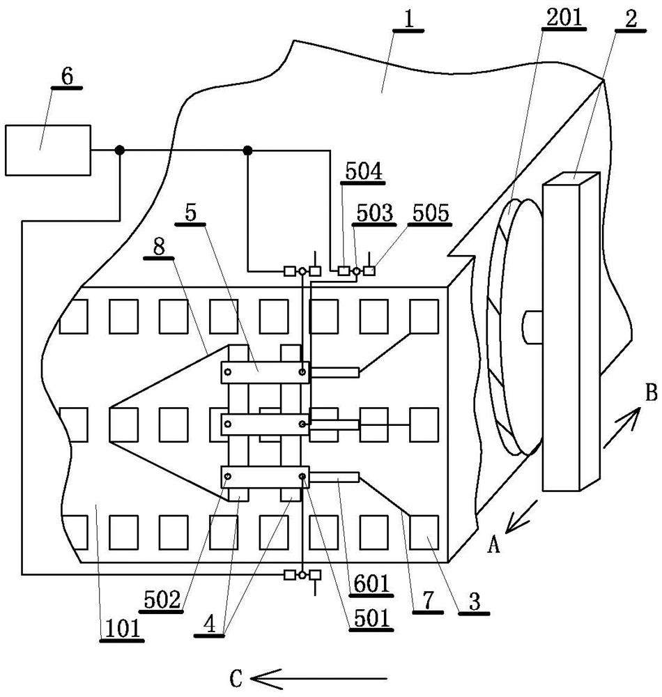 Device and method for picking up strong anchor rod on coal face