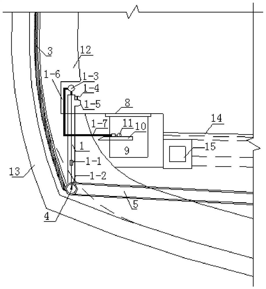 System and method for dynamic monitoring of water pressure and flow velocity behind tunnel lining and dredging and drainage