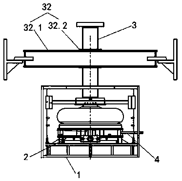 Air spring three-way composite loading fatigue test device and method