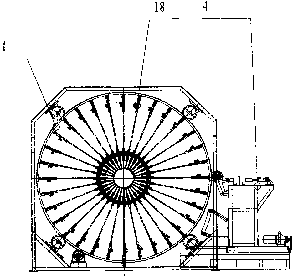 A traction type seam welding machine