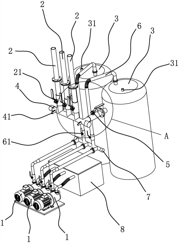 Vacuum dehumidifying and filtering system of extruder