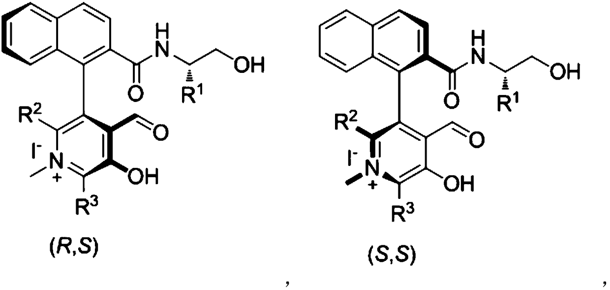 Novel biaryl-structured chiral N-methyl pyridoxal catalyst and synthesis and application thereof