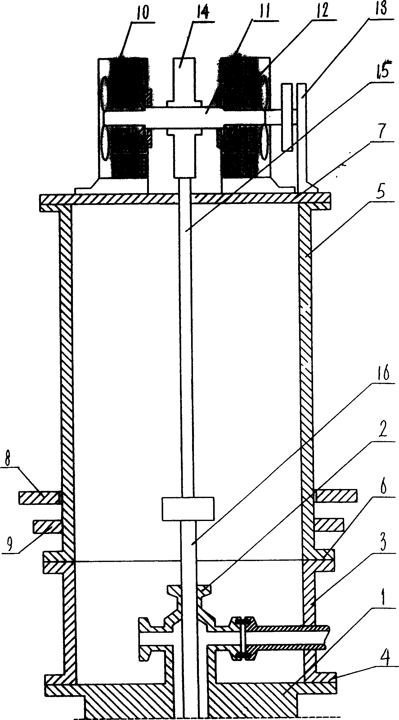 Split motor-drived vertical-pipe reciprocating chain pumping unit