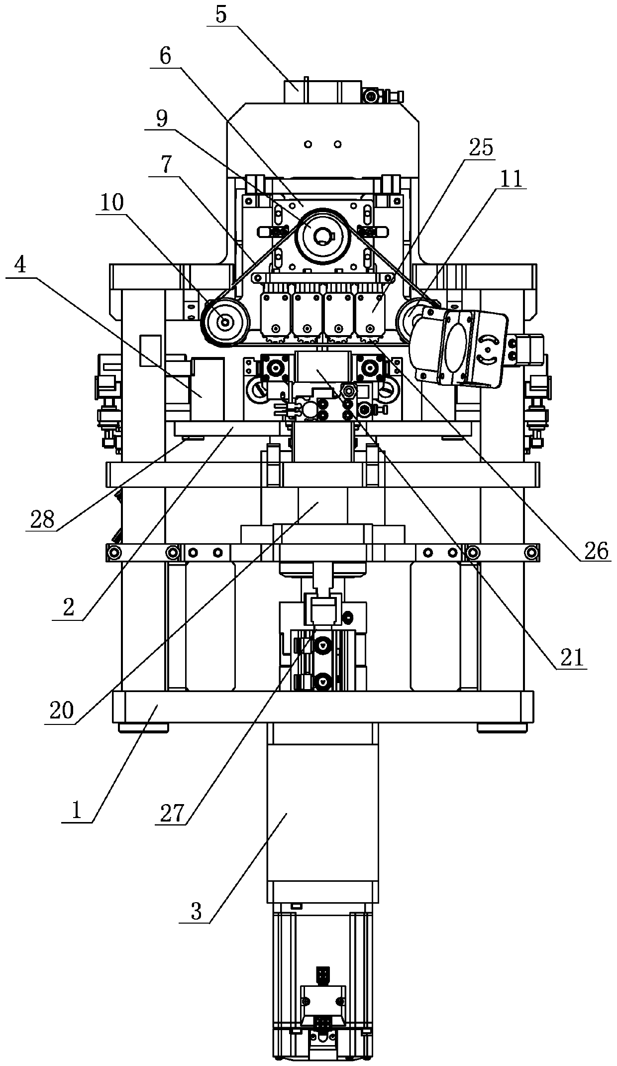 Limiting device for laser ring cutting of battery cell