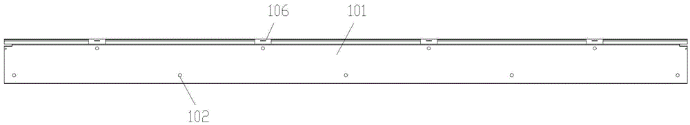 Module of novel lamp bar radiator structure and assembling method thereof