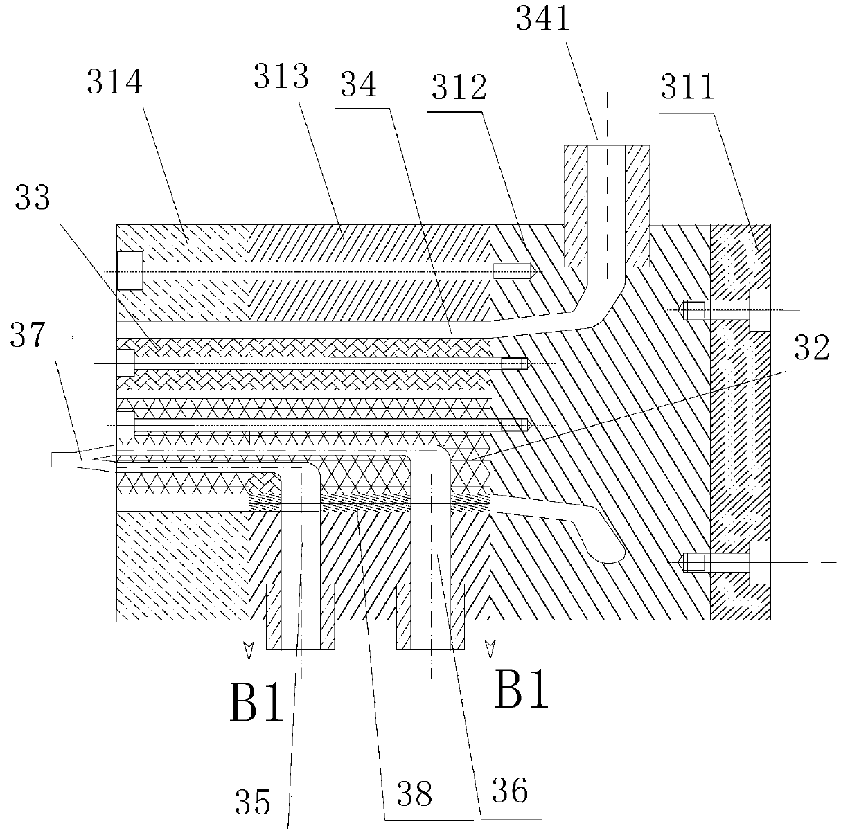 Polyurethane and wood-plastic co-extruded composite board and preparation method thereof