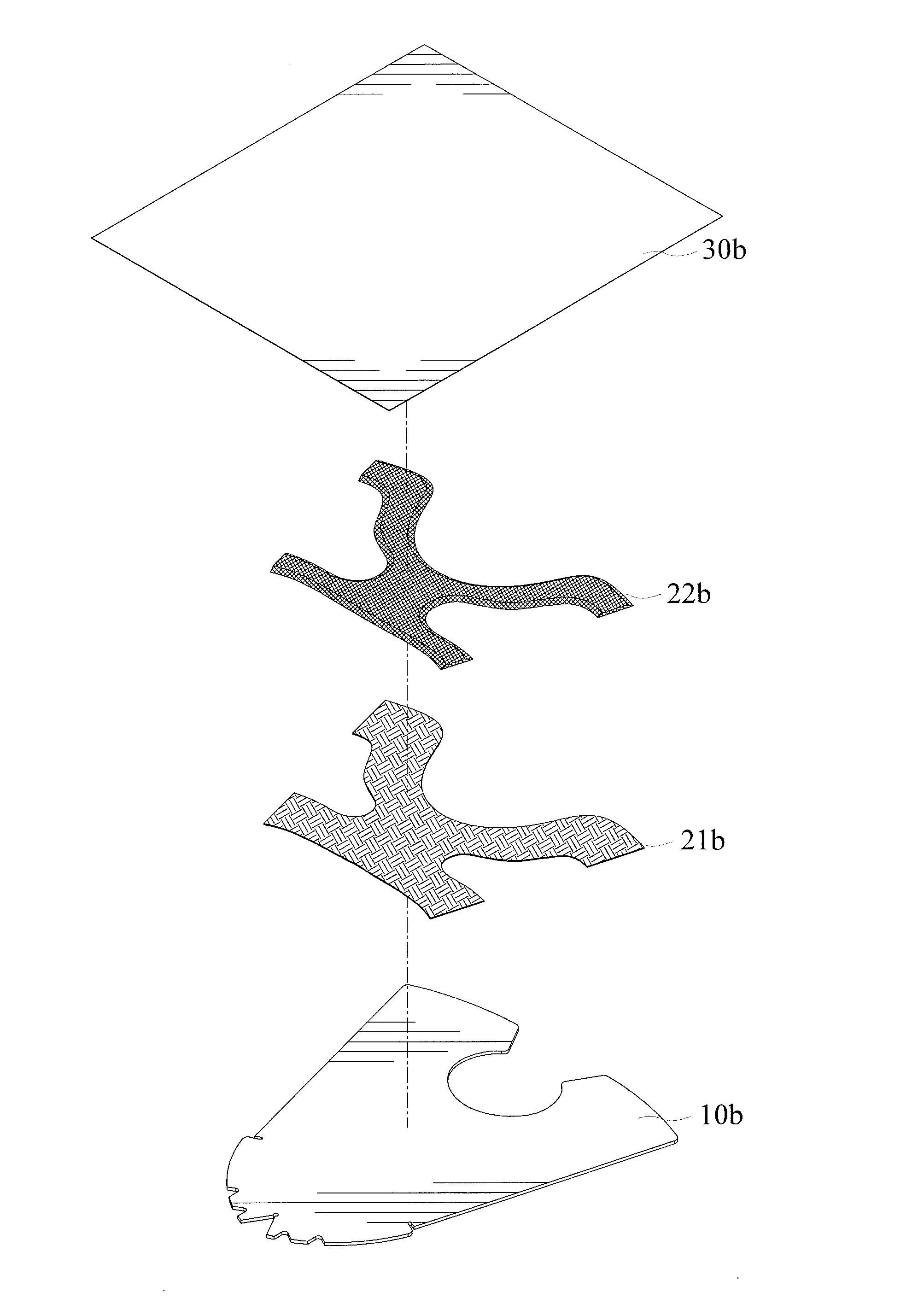 Multi-layer decorating element and method of its manufacture