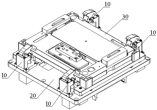 Product carrier automatic crimping mechanism and point screen test equipment