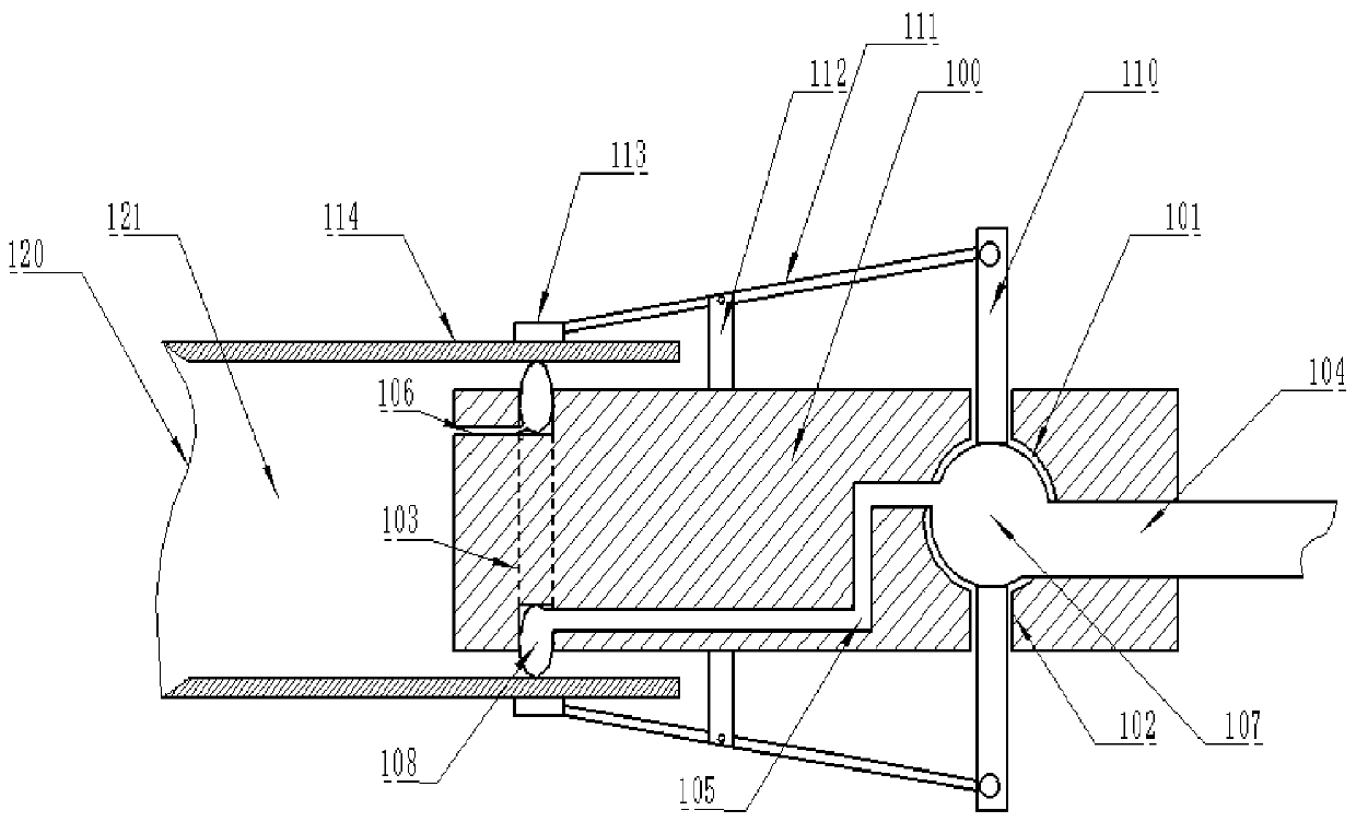 A breathable self-sealing device for testing the airtightness of automobile pipelines