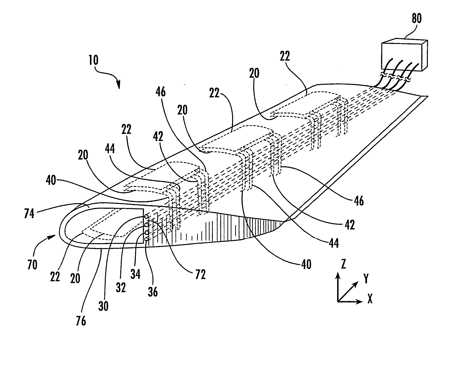 Composite structural member having an integrated electrical circuit