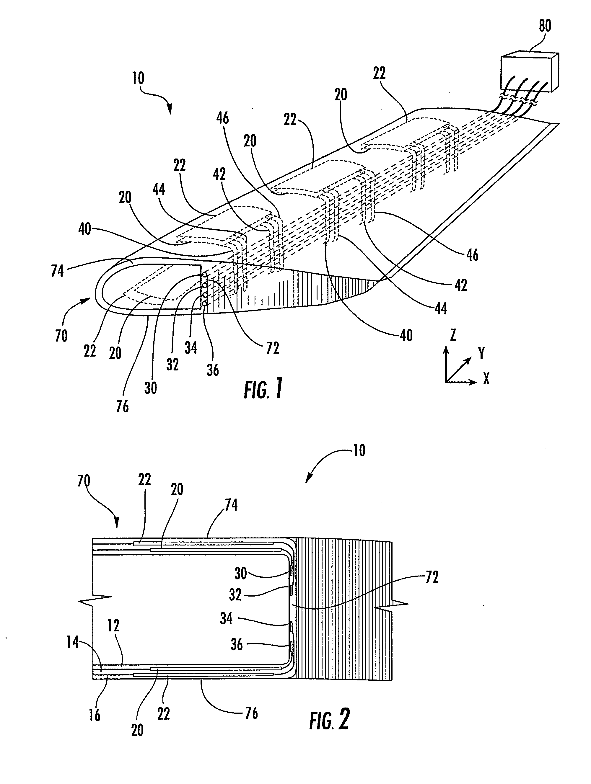 Composite structural member having an integrated electrical circuit