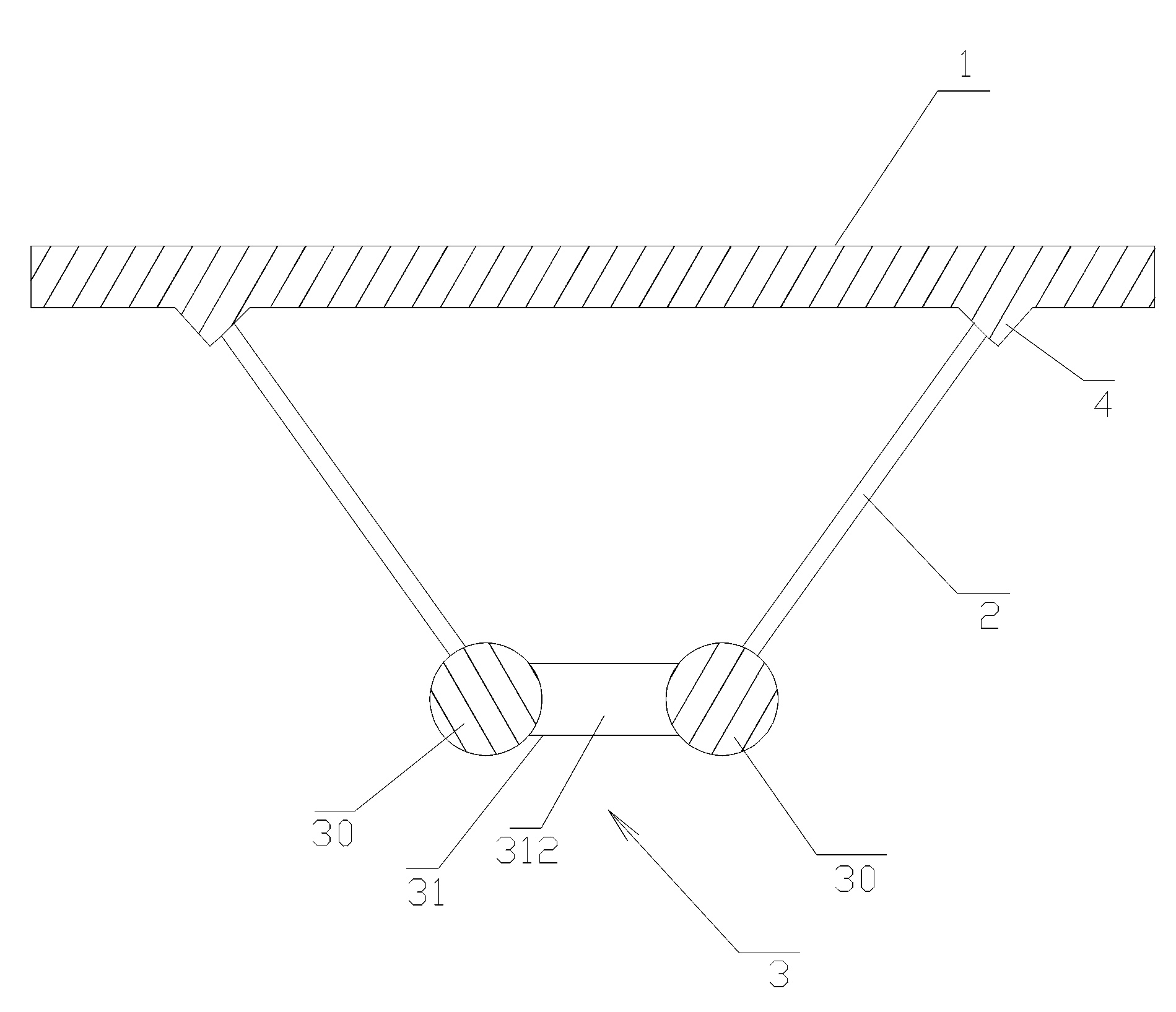 Multi-chord combined beam structure