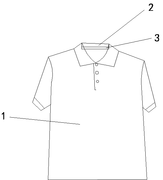 Flame retardant clothes with collar less prone to dirting