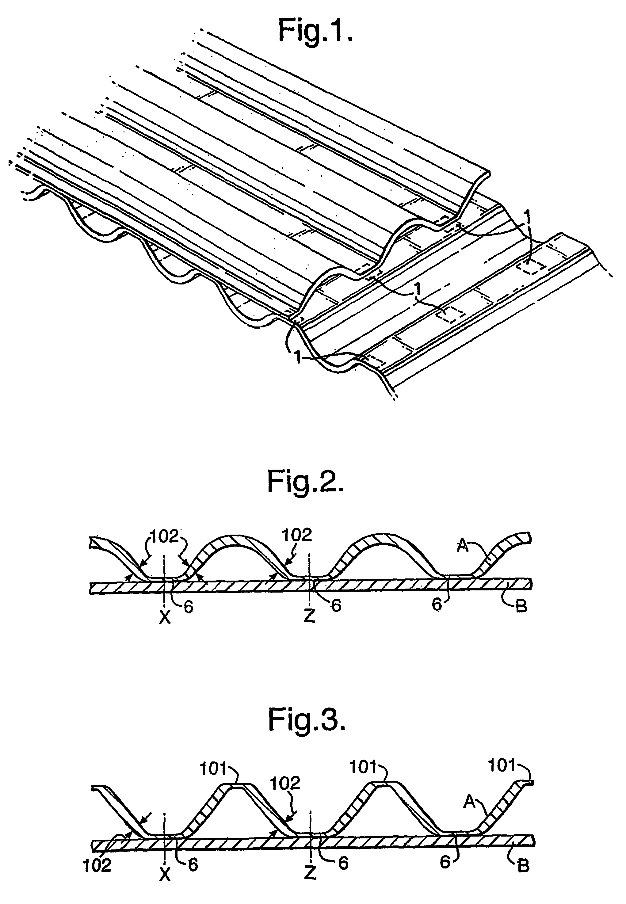 Laminates of films having improved resistance to bending in all directions and methods and apparatus for their manufacture