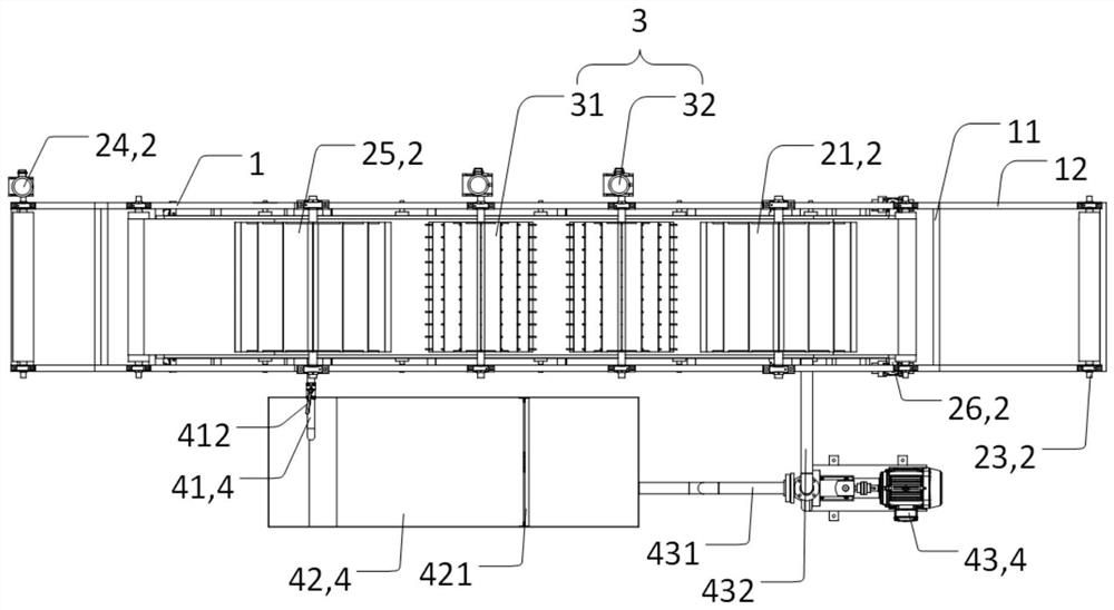Water washing, separation and extraction equipment and extraction method of powder-containing waste silk