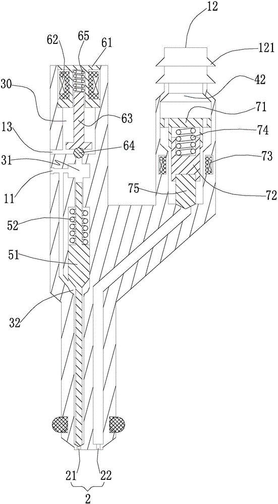 Diesel fuel and natural gas double-fuel integrated injector