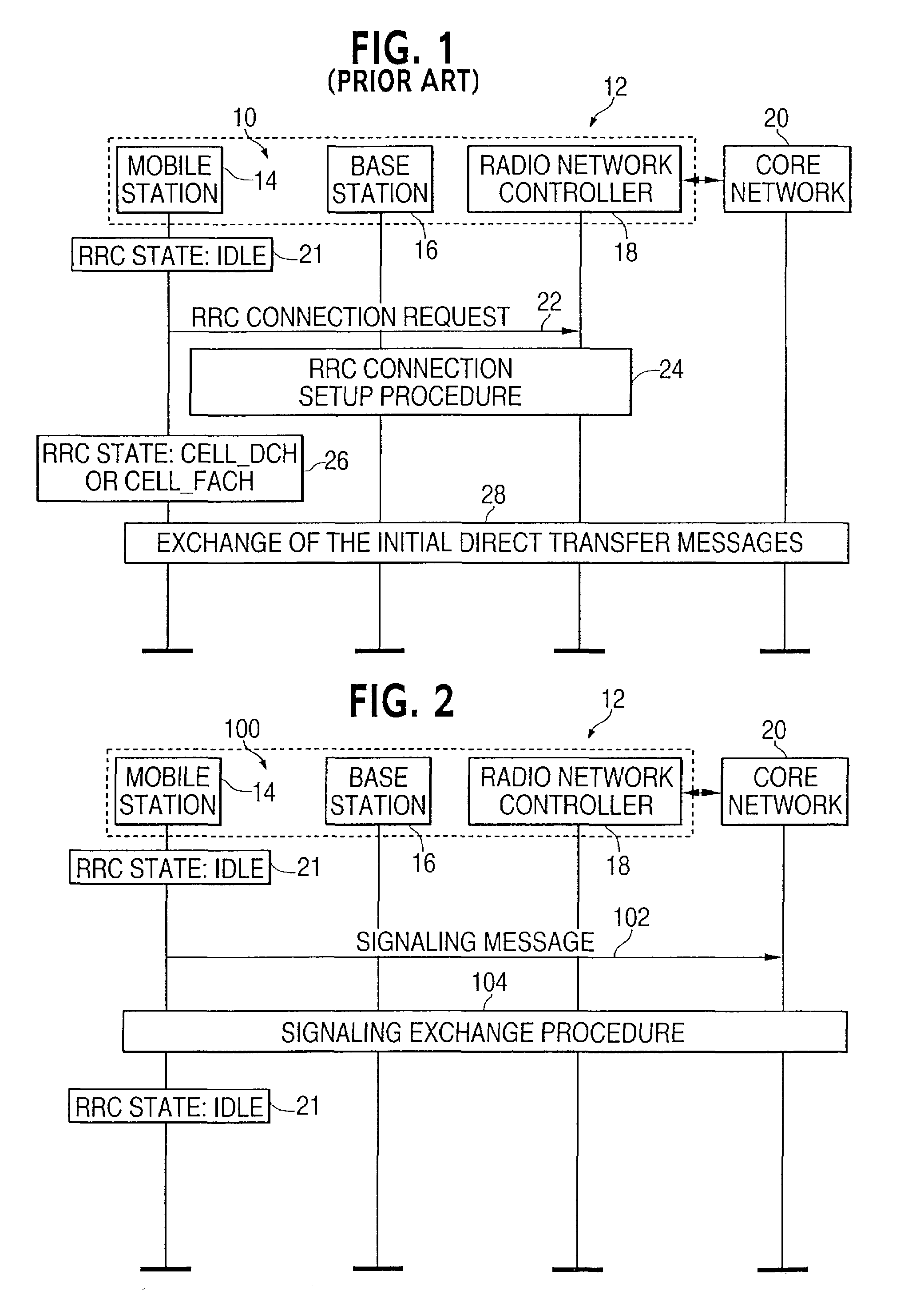 System and method for connecting multicast or broadcast control information to mobile stations