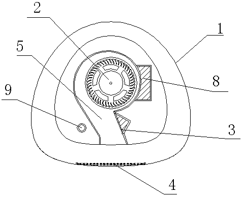 Single-motor double-duct electric mask