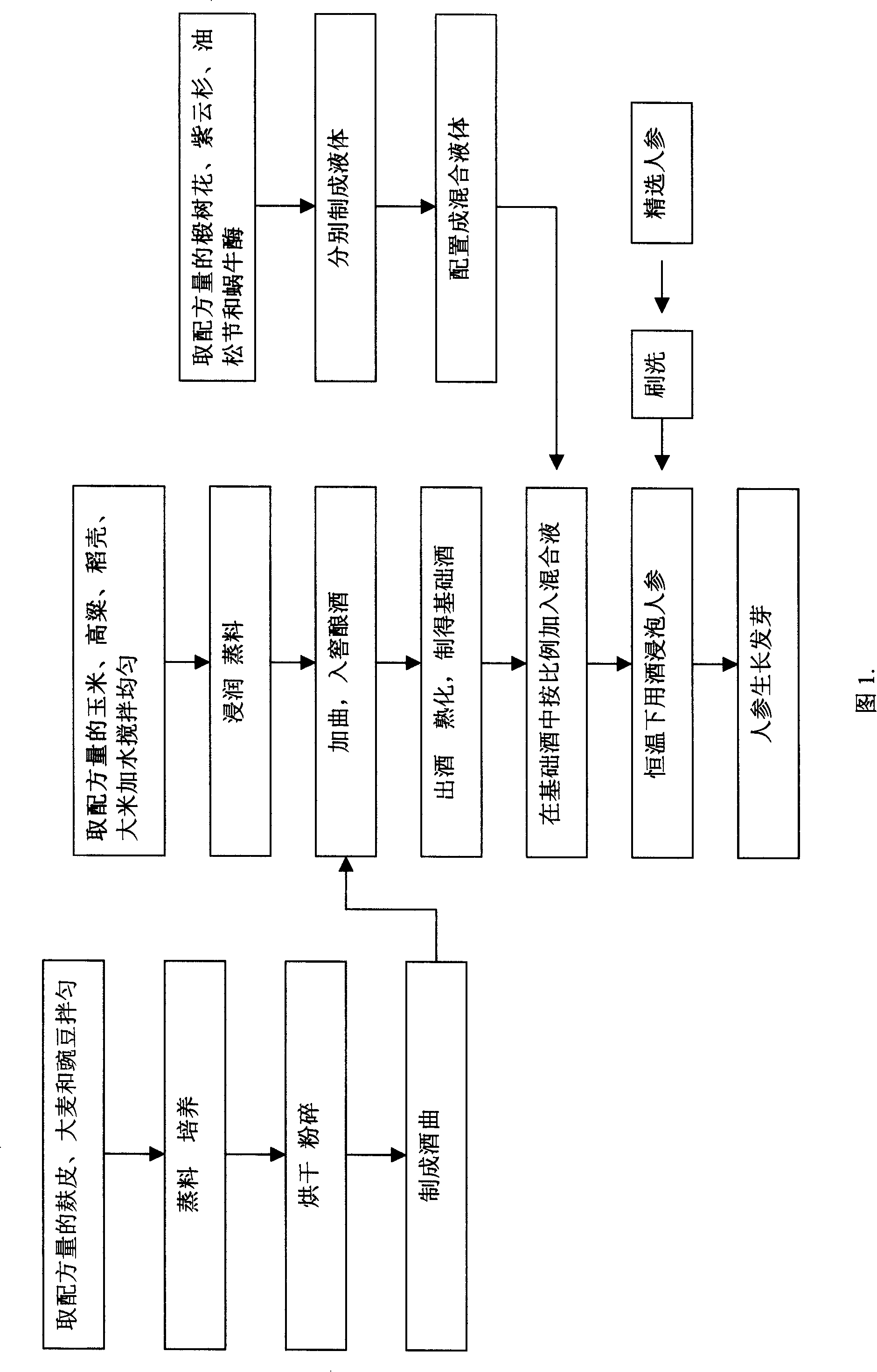 Alive ginseng wine and preparation method thereof