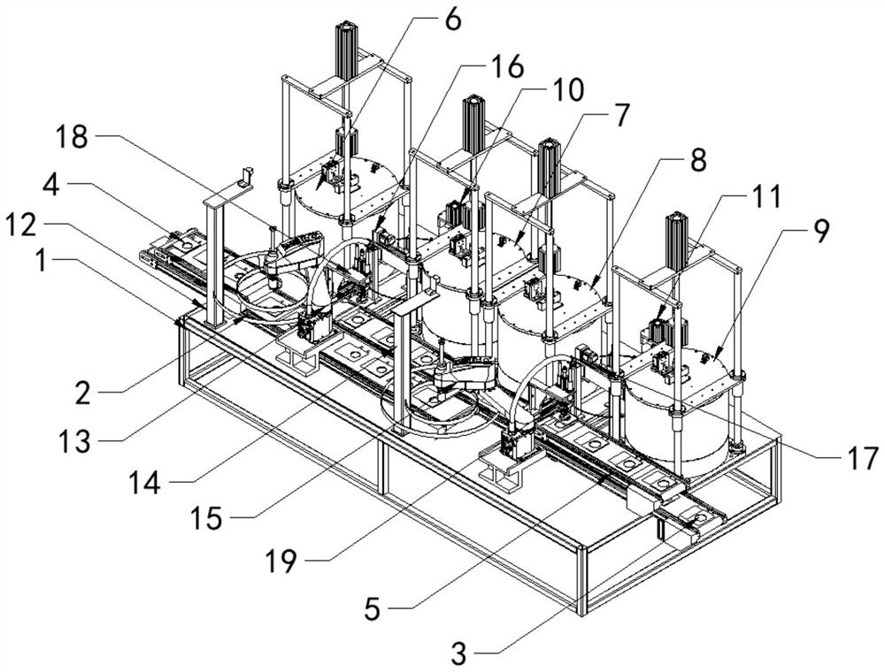 Linear centrifugal secondary sealing machine